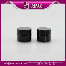 Fabricant d&#39;emballage SRS petit récipient en plastique, rond noir 8g PETG crème à base de crème liquide